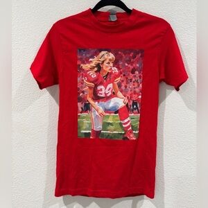 Kansas City Chiefs Football Novelty Swift Red Cotton T-Shirt Women’s Small